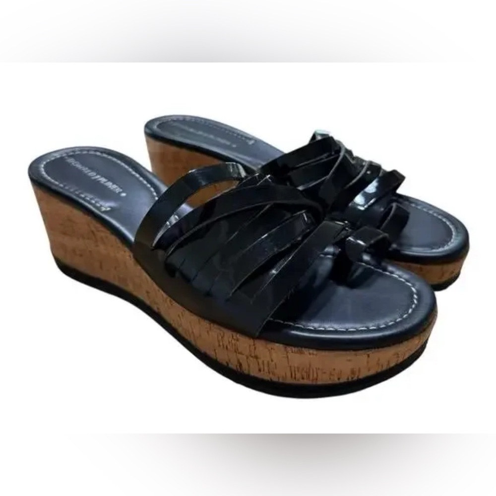 Donald J. Pliner Women's Sheena 2 Cork Platform Wedge Sandals 7.5 - Picture 1 of 11